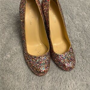 Kate Spade Colorful Glitter Heels